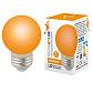 Лампа светодиодная Volpe E27 1W оранжевая LED-G45-1W/ORANGE/E27/FR/С UL-00005650 - фото №1