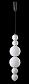 Подвесной светодиодный светильник Crystal Lux Desi SP6 Chrome/White - фото №3