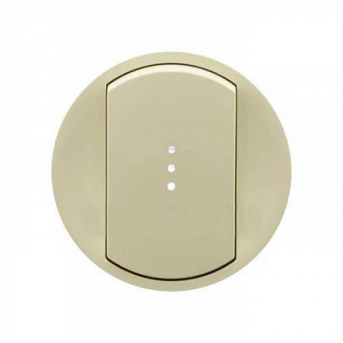 Лицевая панель Legrand Celiane выключателя одноклавишного с подсветкой слоновая кость 066210