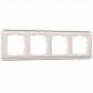 Рамка на 4 поста Werkel Stream перламутровый W0042113 4690389162503 - фото №1