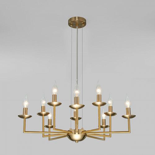 Подвесная люстра Eurosvet Cariso 60150/10 латунь