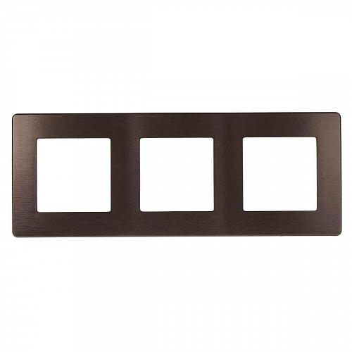 Рамка 3-постовая ЭРА 12 сатин бронза 12-5103-13 Б0052526