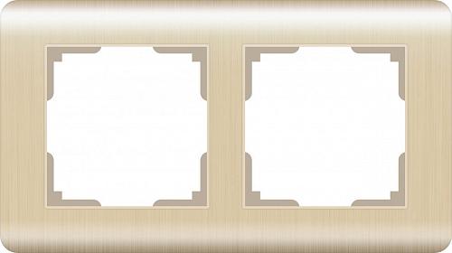 Рамка Werkel Stream на 2 поста шампань WL12-Frame-02 4690389079139