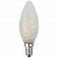 Лампа светодиодная филаментная ЭРА E14 5W 4000K матовая F-LED BTW-5W-840-E14 frost Б0027938 - фото №1