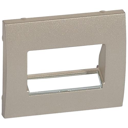 Лицевая панель Legrand Galea Life розетки RJ45 с держателем этикеток титановая 771475