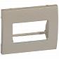 Лицевая панель Legrand Galea Life розетки RJ45 с держателем этикеток титановая 771475 - фото №1