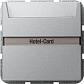 Выключатель карточный Gira System 55 с подсветкой 10A 250V алюминий 014026 - фото №1
