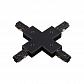 Соединитель крестовой Italline WSO 75 black - фото №1