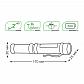 Ручной светодиодный фонарь Gauss от батареек 90х25 200 лм GF109 - фото №4