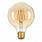 Лампа светодиодная филаментная Thomson E27 6W 1800K шар прозрачная TH-B2169 - фото №1