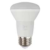 Лампа светодиодная ЭРА E27 8W 2700K матовая ECO LED R63-8W-827-E27 Б0019082