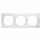 Рамка 3-постовая базовая ABB Sky альпийский белый 2CLA857310A1101 - фото №1