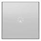 Лицевая панель ABB Sky выключателя карточного с подсветкой серебристый алюминий 2CLA851400A1301 - фото №1