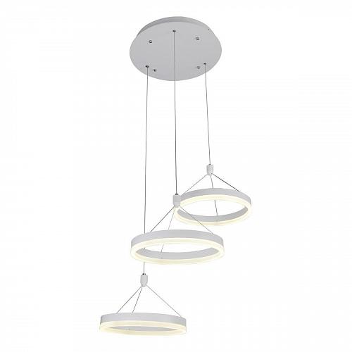 Подвесная светодиодная люстра Elvan LU-155/3R-21W-NH-Wh