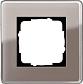 Рамка 1-постовая Gira Esprit C дымчатое стекло 0211522 - фото №1