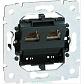 Розетка компьютерная 2хRJ45 Legrand Galea Life ISDN 775937 - фото №1