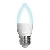 Лампа светодиодная диммируемая Uniel E27 7W 4000K матовая LED-C37 7W/4000K/E27/FR/DIM PLP01WH UL-00004295