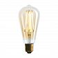 Лампа светодиодная филаментная E27 4W 2200K золотая 057-141 - фото №1