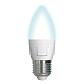 Лампа светодиодная диммируемая Uniel E27 7W 4000K матовая LED-C37 7W/4000K/E27/FR/DIM PLP01WH UL-00004295 - фото №1