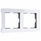 Рамка Werkel Acrylic на 2 поста белый W0022701 4690389184840 - фото №1