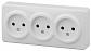 Розетка ЭРА Эксперт 3х2P 16A 250V 11-2207-01 Б0020697 - фото №1