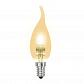 Лампа галогенная (04121) Uniel E14 42W золотая HCL-42/CL/E14 flame gold - фото №1