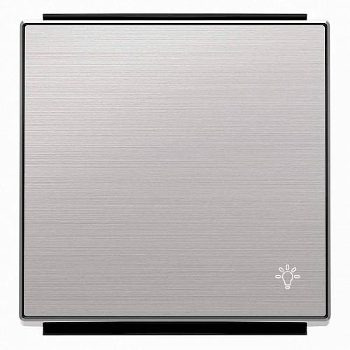 Лицевая панель ABB Sky выключателя одноклавишного Свет нержавеющая сталь 2CLA850420A1401