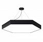 Подвесной светодиодный cветильник Geometria ЭРА Hexagon SPO-122-B-40K-066 66Вт 4000К черный Б0050553 - фото №1