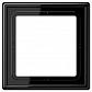 Рамка 1-постовая Jung LS 990 черная LS981SW - фото №1