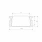 Профиль алюминиевый с рассеивателем Elektrostandard LL-2-ALP006 a053618 - фото №2
