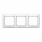 Рамка 3-постовая Legrand Valena белая 774453 - фото №1