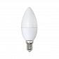 Лампа светодиодная (UL-00001769) E14 8W 3000K матовая LED-C37-8W/WW/E14/FR/O - фото №1
