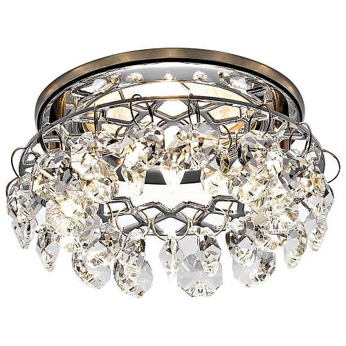 Встраиваемый светильник Ambrella light Crystal K7070 CL/CH