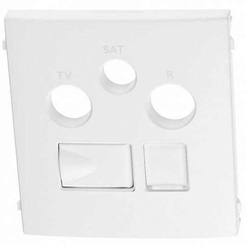 Лицевая панель Efapel Apolo 5000 розеток R-TV-SAT-RJ45/R-TV-SAT-RJ45-SC белый 50770 TBR