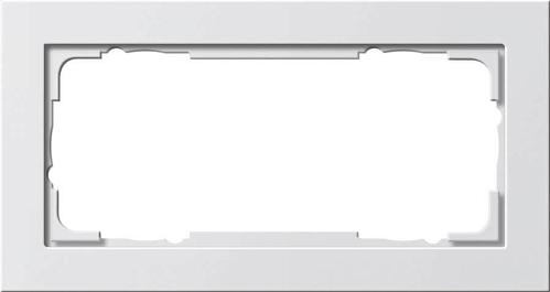 Рамка 2-модульная Gira E2 чисто-белый глянцевый 100229