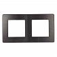 Рамка 2-постовая ЭРА 12 сатин графит 12-5102-12 Б0052515 - фото №1