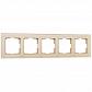 Рамка Werkel Favorit на 5 постов шампань W0051111 4690389160134 - фото №1