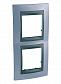 Рамка 2-постовая вертикальная Schneider Electric Unica Top MGU66.004V.298 - фото №1