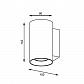 Настенный светильник Zumaline Sandy wl round black 92696 - фото №2
