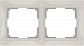 Рамка Werkel Snabb Basic на 2 поста слоновая кость WL03-Frame-02 4690389098727 - фото №1
