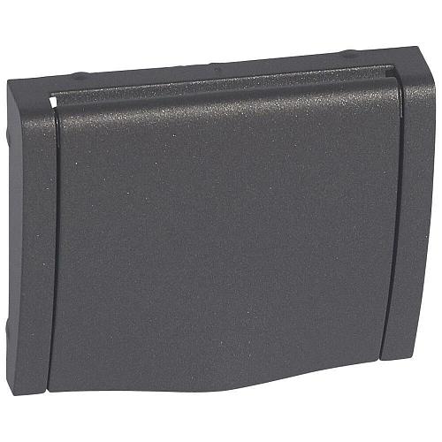 Лицевая панель Legrand Galea Life розетки 2К+З со шторками крышкой темная бронза 771222