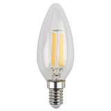 Лампа светодиодная филаментная ЭРА E14 5W 2700K прозрачная F-LED B35-5W-827-E14 Б0019002