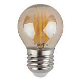 Лампа светодиодная филаментная ЭРА E27 7W 2700K золотая Б0047017 F-LED P45-7W-827-E27 gold Б0047017