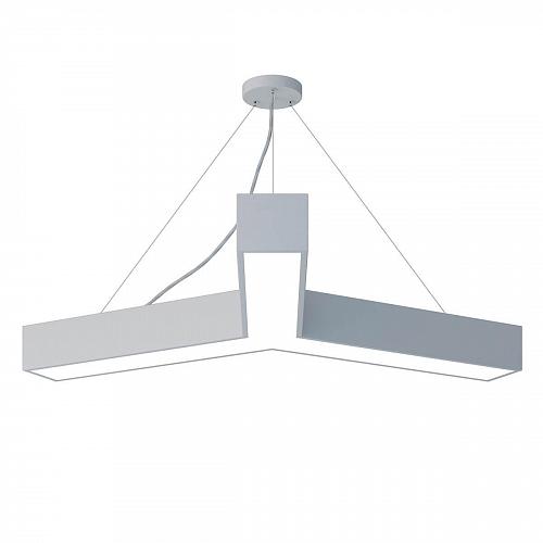 Подвесной светодиодный cветильник Geometria ЭРА Igrek SPO-143-W-40K-056 56Вт 4000К белый Б0050570