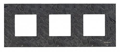 Рамка 3-постовая ABB Zenit сланец 2CLA227300N2201