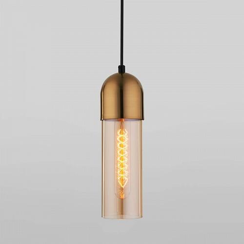 Подвесной светильник Eurosvet Airon 50180/1 янтарный