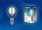 Лампа светодиодная филаментная Uniel E14 6W 3000K прозрачная LED-G45-6W/WW/E14/CL GLA01TR UL-00002201 - фото №2