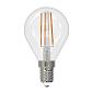 Лампа светодиодная филаментная Uniel E14 9W 3000K прозрачная LED-G45-9W/3000K/E14/CL PLS02WH UL-00005172 - фото №1