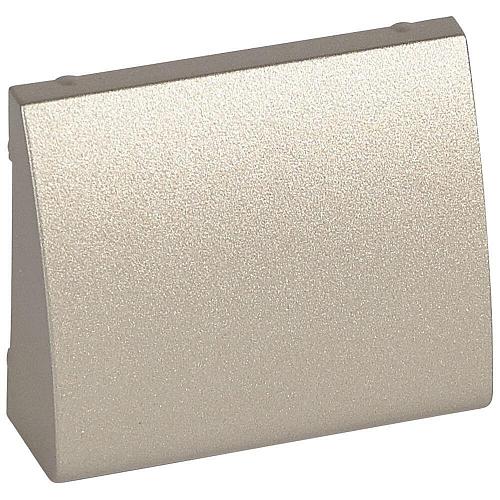 Лицевая панель Legrand Galea Life двойной вывода кабеля титановая 771485