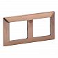 Рамка 2-постовая Legrand Valena Life Медь 754162 - фото №1